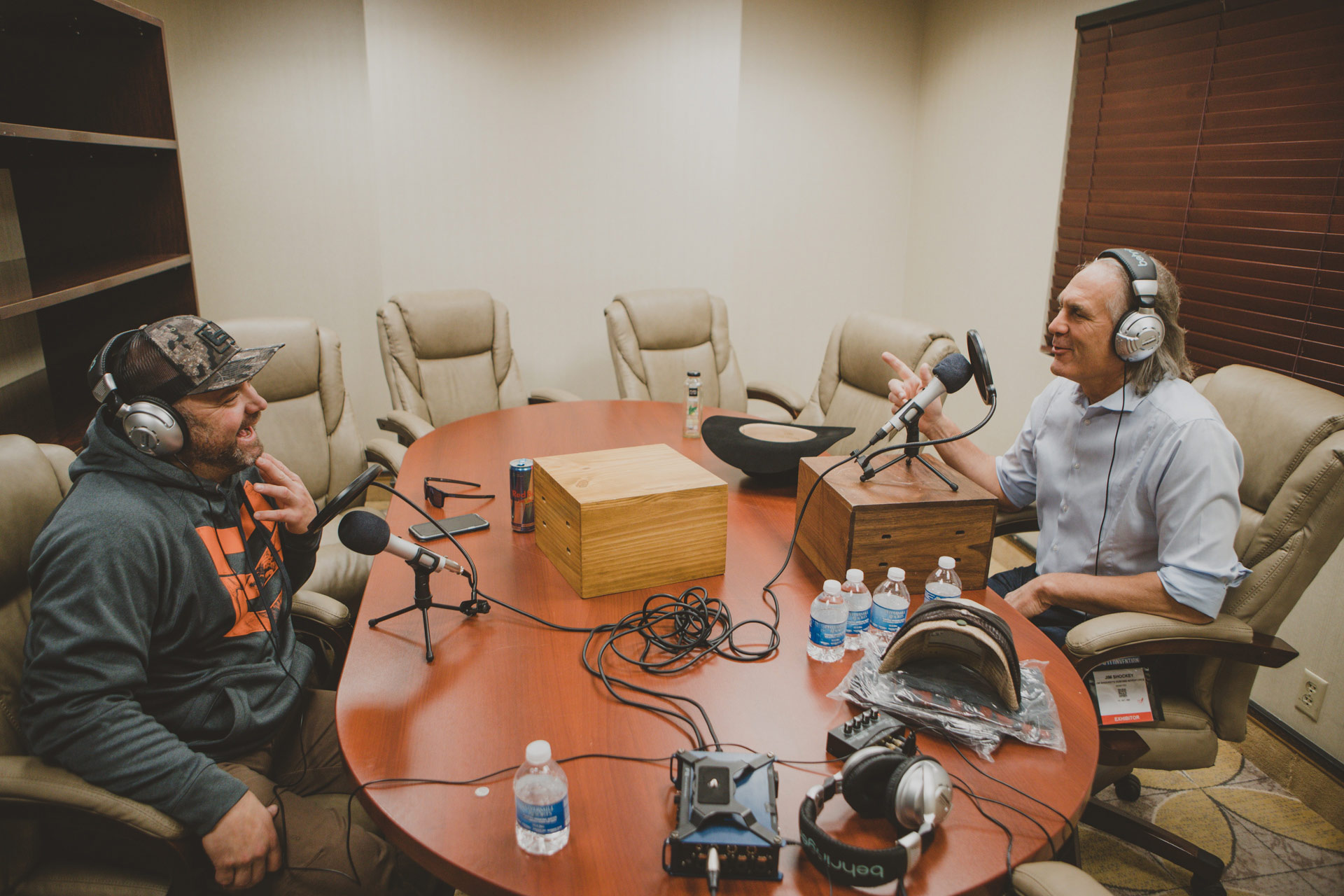 Jim Shockey and Chad Belding Podcasting